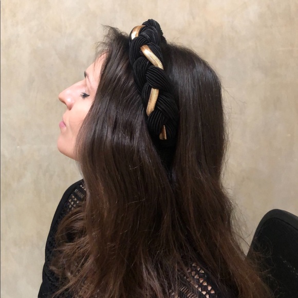 🔺LAST ONE🔺Black Braided Headband Thick - Picture 4 of 4